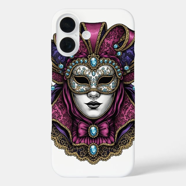 Karneval von Venedig Case-Mate iPhone Hülle (Rückseite)