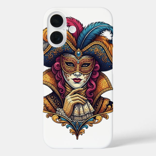 Karneval von Venedig Case-Mate iPhone Hülle (Rückseite)