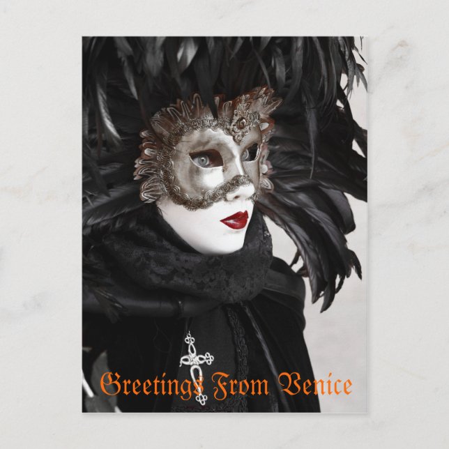 Karneval von Venedig Postkarte (Vorderseite)