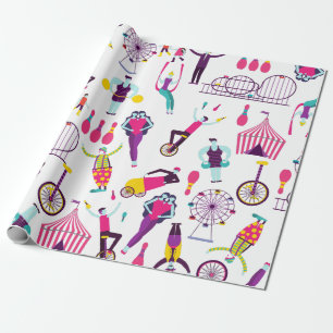 Karneval-Zirkus-Vergnügungspark Geschenkpapier