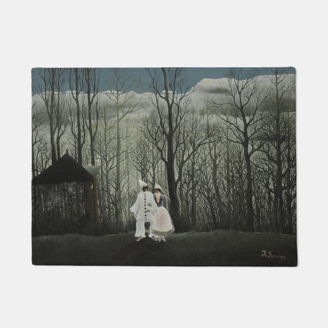 Karnevalabend, Henri Rousseau Ölgemälde 1886 Fußmatte (Vorderseite)