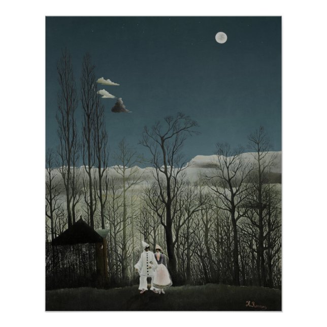 Karnevalabend, Henri Rousseau Ölgemälde 1886 Poster (Vorderseite)