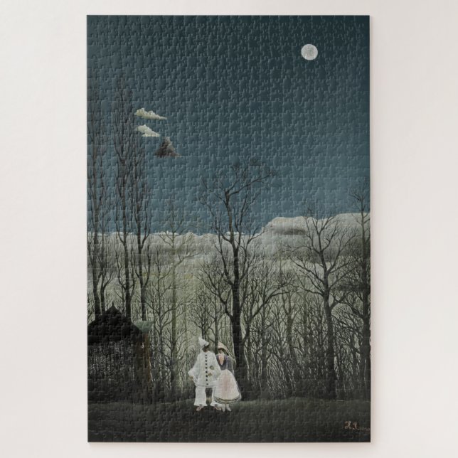 Karnevalabend, Henri Rousseau Ölgemälde 1886 Puzzle (Vertikal)