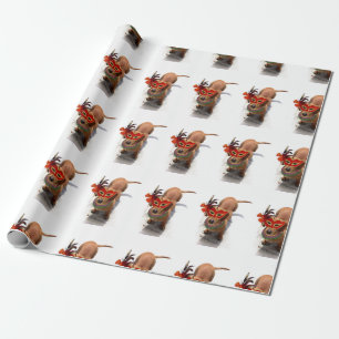 KarnevalDachsundhund Geschenkpapier