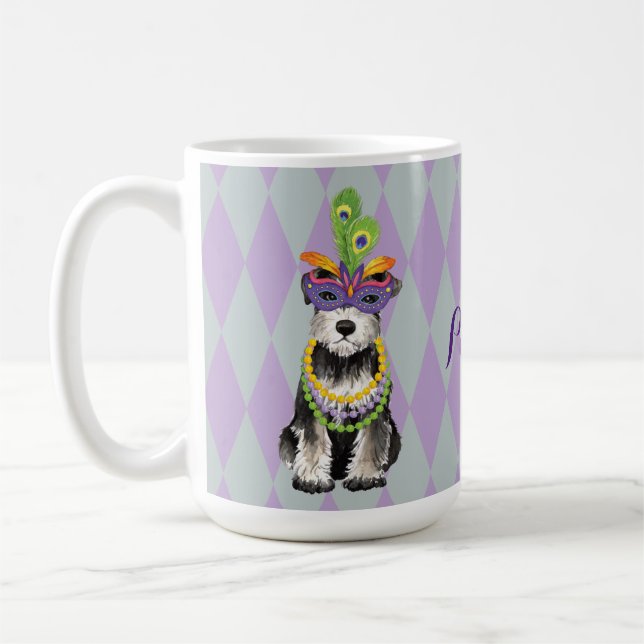 KarnevalminiSchnauzer Kaffeetasse (Links)