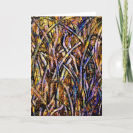 Karnevals-Glasgras mit orange Form-Pilz Karte