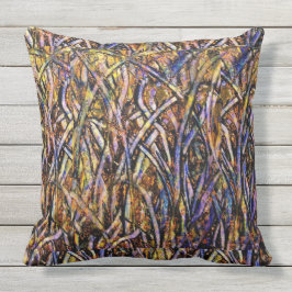 Karnevals-Glasgras mit orange Form-Pilz Kissen