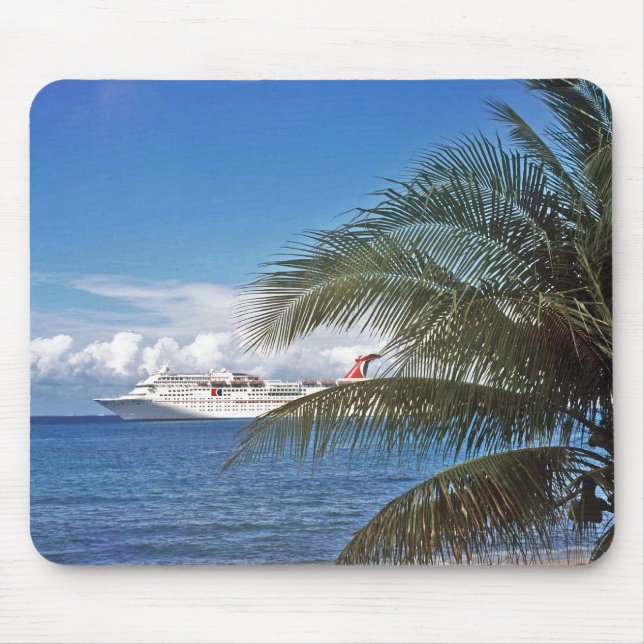 Karnevals-Kreuzschiff angekoppelt bei Grand Cayman Mousepad (Vorne)
