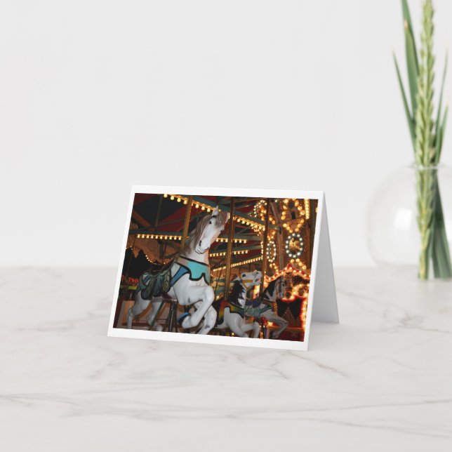 Karnevals-Pferdeleere Karte (Vorderseite)