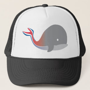 Karnevals-Wal-Schwanz-Cartoon-Kreuzfahrt Truckerkappe