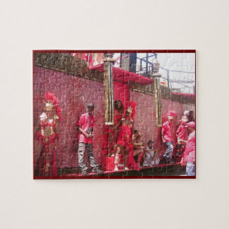 Karnevals-Zeit in Trinidad-Puzzlespiel Puzzle