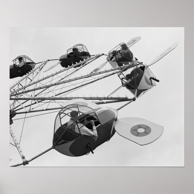 Karnevalsfahrt, 1942. Vintages Foto Poster (Vorne)