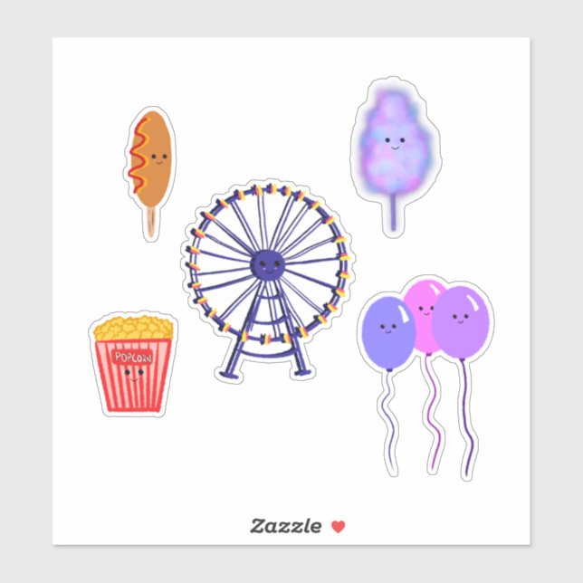 Karnevalskleber Aufkleber (Blatt)