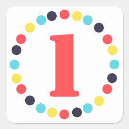 Karnevalskleber {Quadrat} Quadratischer Aufkleber