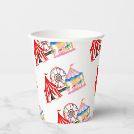 Karnevalskreis niedlicher Hand Geburtstag Pappbecher