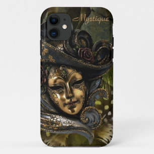 Karnevalsmaske - Green N Gold Damask iPhone 5 Fall Case-Mate iPhone Hülle