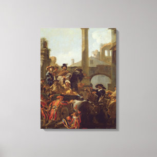 Karnevalszeit in Rom, 1653 (Öl auf Leinwand) Leinwanddruck