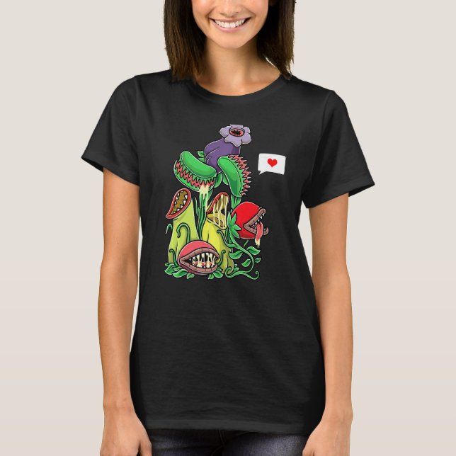 Karnevorische Pflanze Venus Flytrap Gartengarten T-Shirt (Vorderseite)