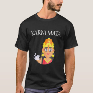Karni Mata schwarze Ratten und weiße Ratten Tempel T-Shirt