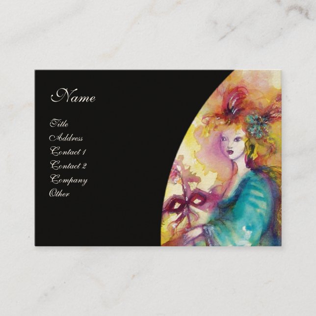 KARNIVAL / Theater, Tanz und Musik Visitenkarte (Vorderseite)