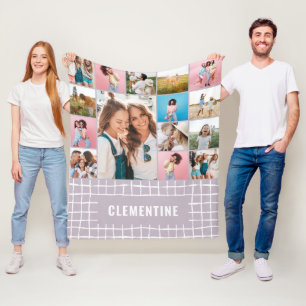 Karo 16 Foto modern minimalistisch elegant Fleecedecke