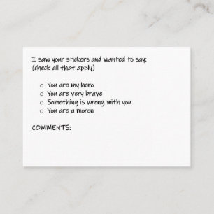 Karo aller geltenden visitenkarte