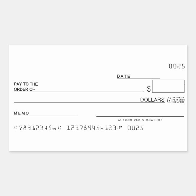 Karo-Aufkleber-Geldmanifestziele Rechteckiger Aufkleber (Vorderseite)