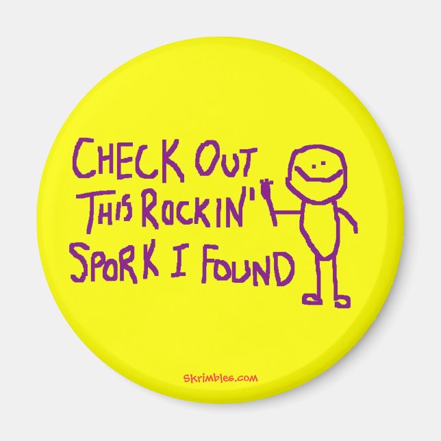 Karo aus diesem Rockin Spork fand ich Magnet (Vorne)
