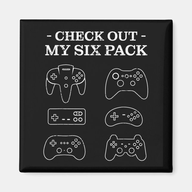 Karo aus meinem 6-Pack-Gamer-Video Funny Gamers G Magnet (Vorne)