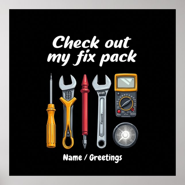 Karo aus meinem Fixpack für das Premium-Kit Poster (Vorne)