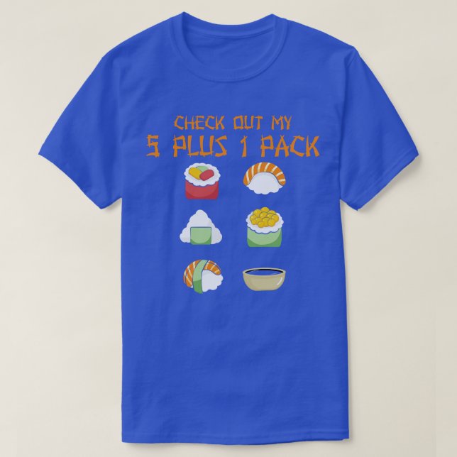 Karo aus meinem Sixpack 5+1 Pack Sushi T-Shirt (Design vorne)