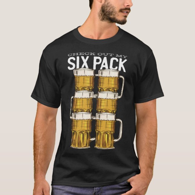 Karo aus meinem Sixpack-Bier T-Shirt (Vorderseite)
