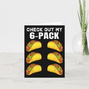 Karo aus meinem Sixpack Funny Taco Boxing Cinco De Karte