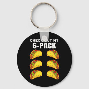 Karo aus meinem Sixpack Funny Taco Boxing Cinco De Schlüsselanhänger