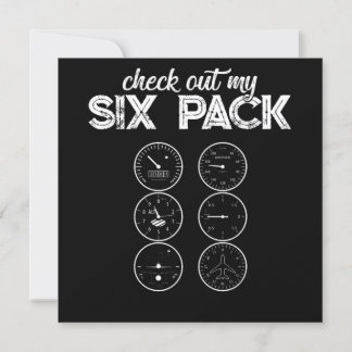 Karo aus meinem Sixpack Pilot Funny Gym Einladung