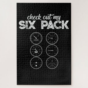 Karo aus meinem Sixpack Pilot Funny Gym Fan Puzzle