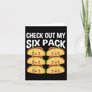 Karo aus meinem Sixpack Tacos Cinco De Mayo Karte