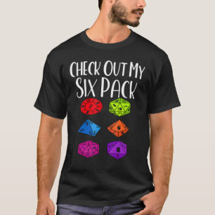 Karo aus meinem Sixpack Würfel für Drachen RPG Gam T-Shirt