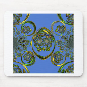 Karo aus meinen blauen Kurven Mousepad