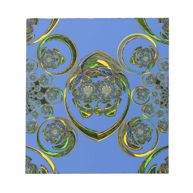 Karo aus meinen blauen Kurven Notizblock (Vorderseite)