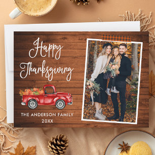 Karo-Bastelband-Kalligrafie-Thanksgiving-LKW Feiertagskarte