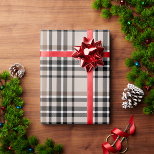 Karo-Beige Geschenkpapier