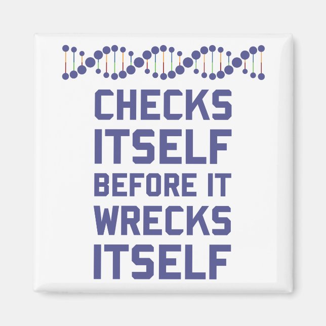 Karo, bevor Sie Ihre DNA-Genetik zerstören Magnet (Vorne)