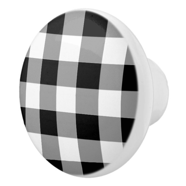 Karo Black and White Buffalo Keramikknauf (Rechts)
