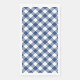 Karo Blue and White Gingham Serviette