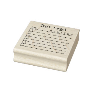 Karo Box Checkliste Bullet-Journal für Listen Gummistempel
