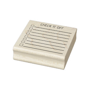 Karo Box stars Checklist bullet journal Rubber St Gummistempel