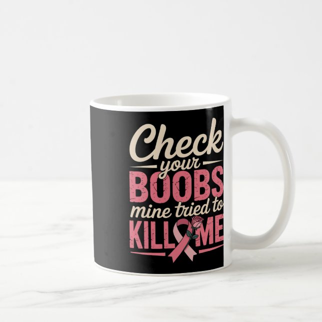 Karo Brustkrebs Kaffeetasse (Rechts)