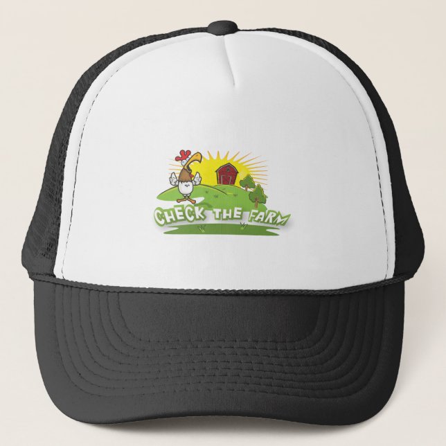Karo das Bauernhoflogo Truckerkappe (Vorderseite)