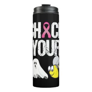 Karo Dein Bienenvolk Funny Breast Cancer Halloween Thermosbecher